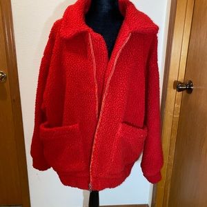 I.AM.GIA Red Teddy Coat